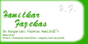 hamilkar fazekas business card
